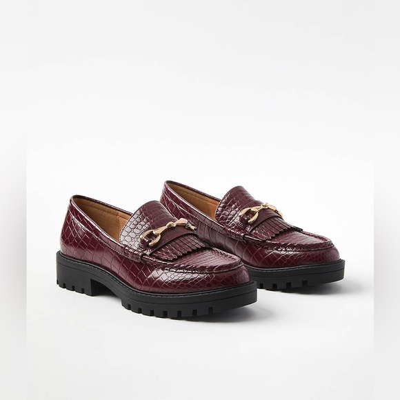 LOFT Embossed Lug Sole Loafers - Picture 3 of 9